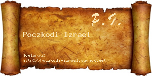 Poczkodi Izrael névjegykártya